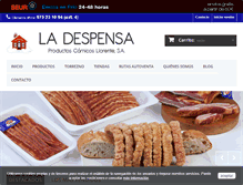 Tablet Screenshot of ladespensasoriana.com